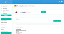 Desktop Screenshot of bip.dziwnow.pl